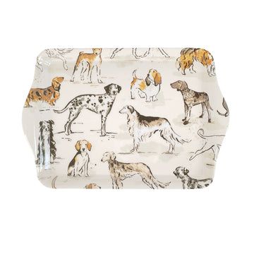 Country Dogs Scatter Tray - Brown