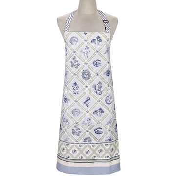 Coastal Treasures Cotton Apron - Blue