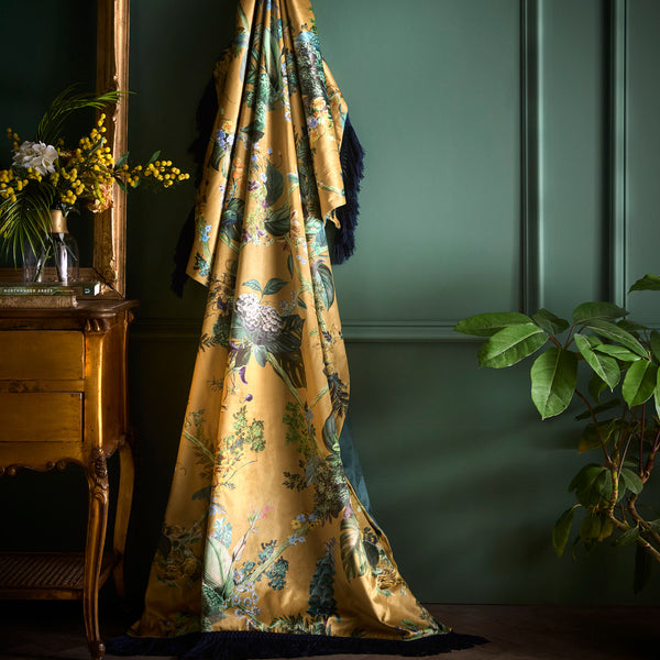 Laurence Llewelyn-Bowen Cotswold Fantasia Velvet Throw - Gold
