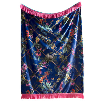 Laurence Llewelyn-Bowen Cotswold Fantasia Throw - Navy