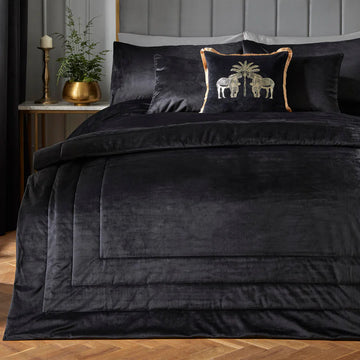 Laurence Llewelyn-Bowen Chic Bedspread - Black