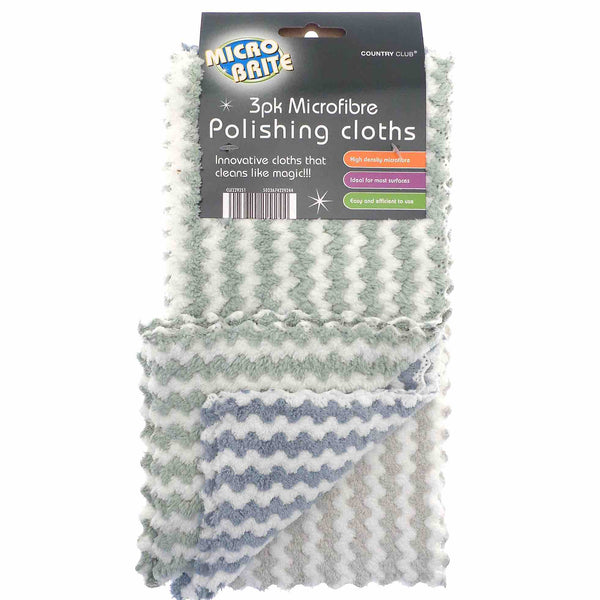 Micro Brite Zig Zag Polishing Cloths (3 Pack) - Williamsons Factory Shop