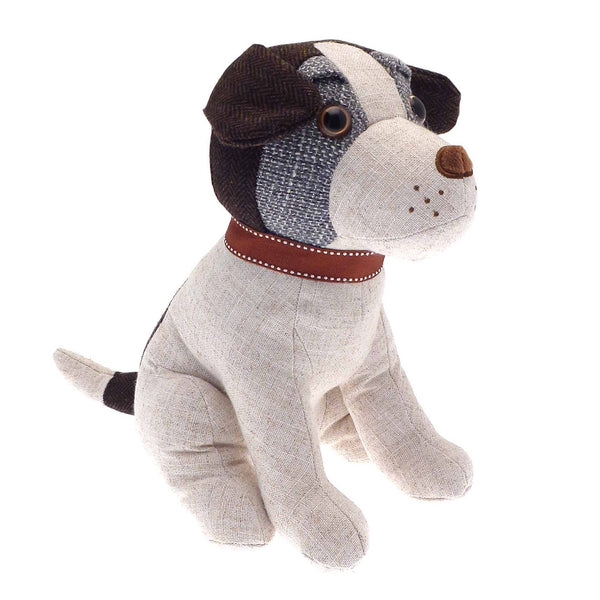 Jack Russell Dog Door Stop - Beige - Williamsons Factory Shop