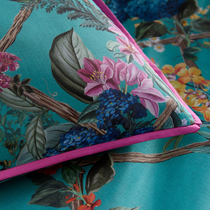 Laurence Llewelyn-Bowen Cotswold Fantasia Duvet Cover Set - Teal - Williamsons Factory Shop