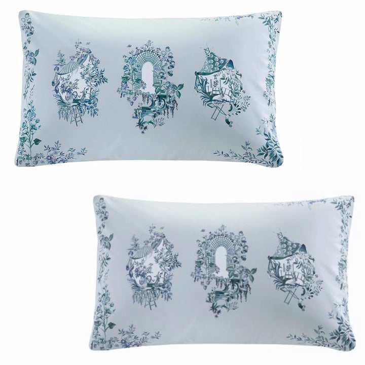 Cath Kidston 30 Years Toile Duvet Cover Set - Pale Blue - Williamsons Factory Shop