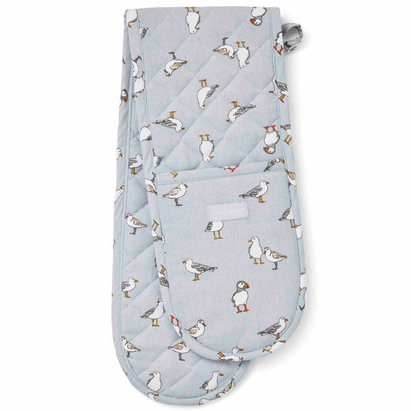 Coastal Birds Double Oven Glove - Williamsons Factory Shop