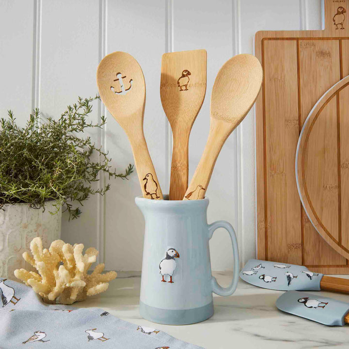 Coastal Birds Set of 3 Bamboo Utensils - Williamsons Factory Shop