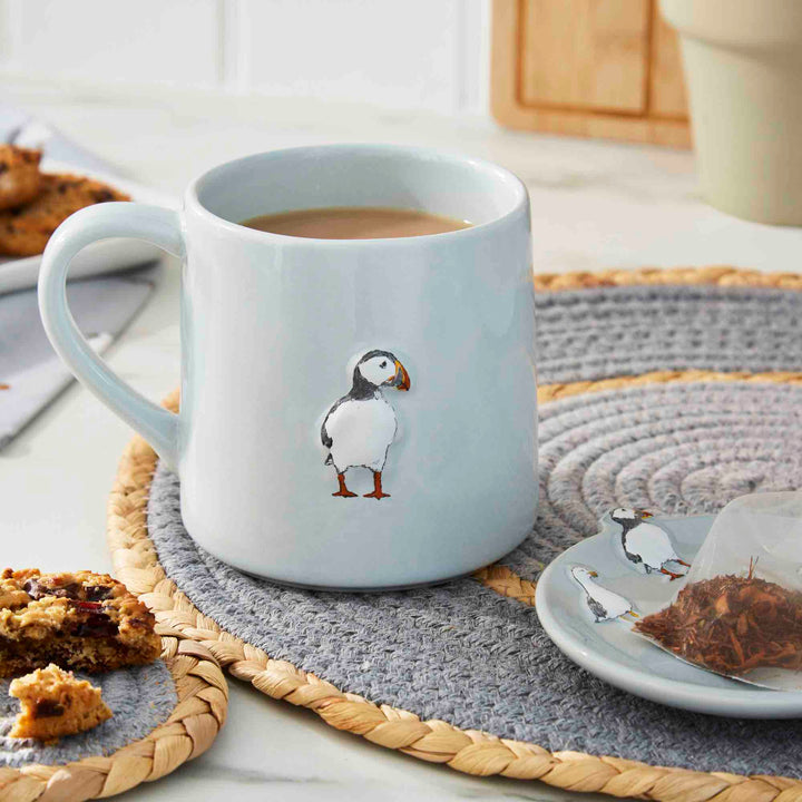 Coastal Birds Reverse Conical Mug - Williamsons Factory Shop