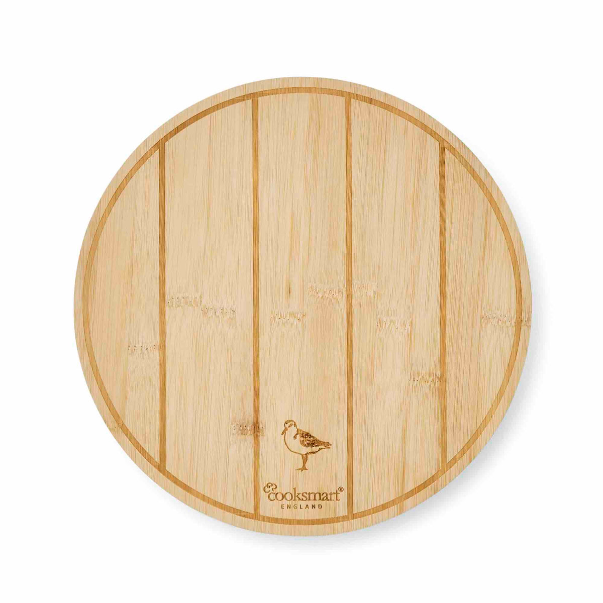 Coastal Birds Round Bamboo Board - Williamsons Home