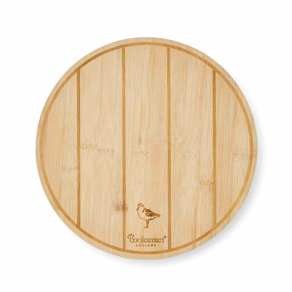 Coastal Birds Round Bamboo Board - Williamsons Factory Shop