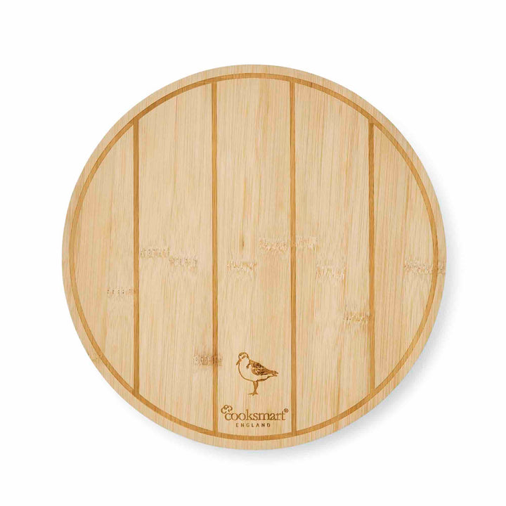 Coastal Birds Round Bamboo Board - Williamsons Factory Shop