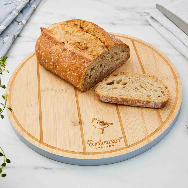 Coastal Birds Round Bamboo Board - Williamsons Factory Shop