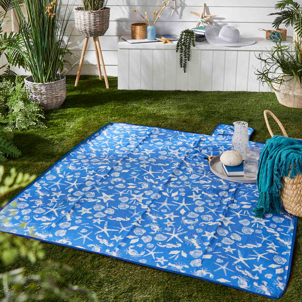 Fusion Coastal Bay Picnic Blanket - Williamsons Factory Shop