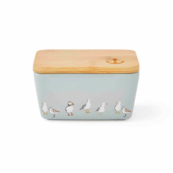 Coastal Birds Butter Dish - Williamsons Factory Shop