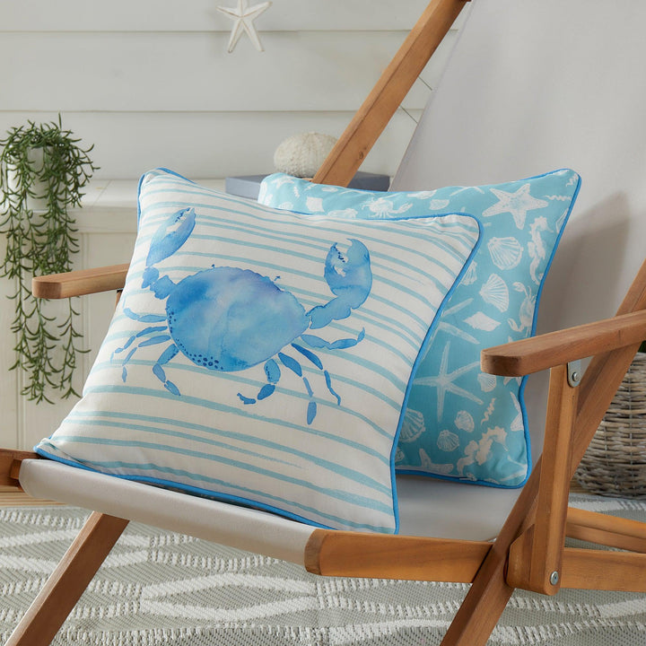 Fusion Crab Outdoor Cushion - Seafoam - Williamsons Factory Shop