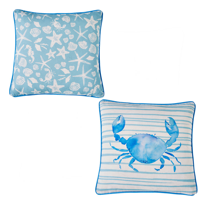 Fusion Crab Outdoor Cushion - Seafoam - Williamsons Factory Shop