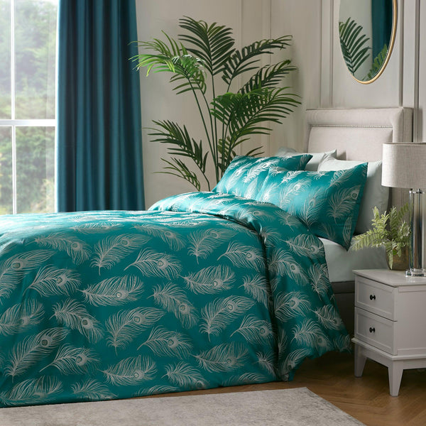 Laurence Llewelyn-Bowen Dandy Duvet Cover Set - Teal - Williamsons Factory Shop