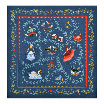 12 Days of Christmas Napkins 2 Pack - Blue