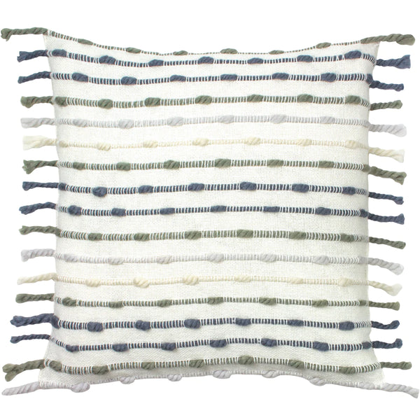 Furn Dhadit Stripe Cushion Cover - Grey - Williamsons Factory Shop