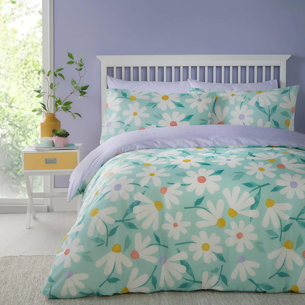 Fusion Daisy Duvet Cover Set - Duck Egg - Williamsons Factory Shop