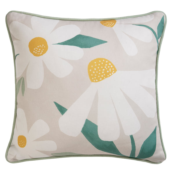 Fusion Daisy Cushion - Natural - Williamsons Factory Shop
