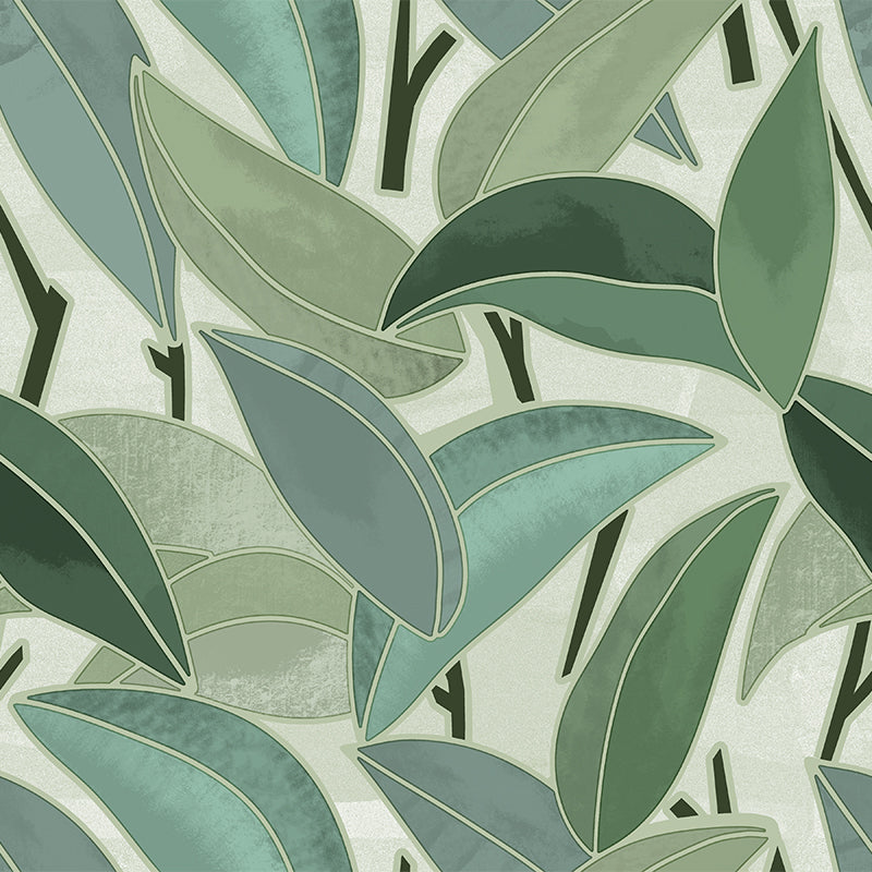 Rubber Plant Vinyl Oil Cloth