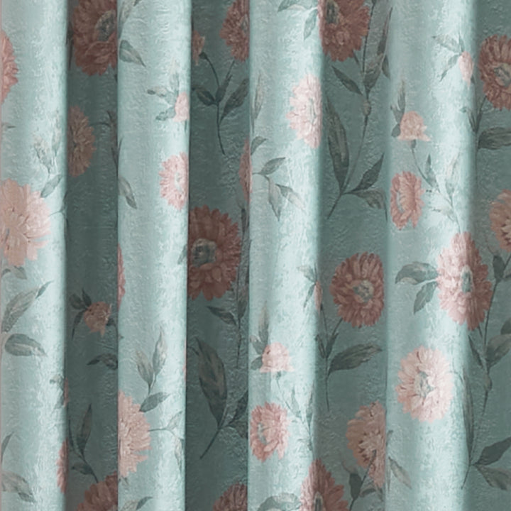 Dreams & Drapes Dahlia Eyelet Curtains - Duck Egg - Williamsons Factory Shop
