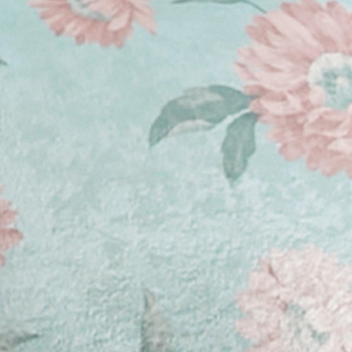 Dreams & Drapes Dahlia Cushion - Duck Egg - Williamsons Factory Shop