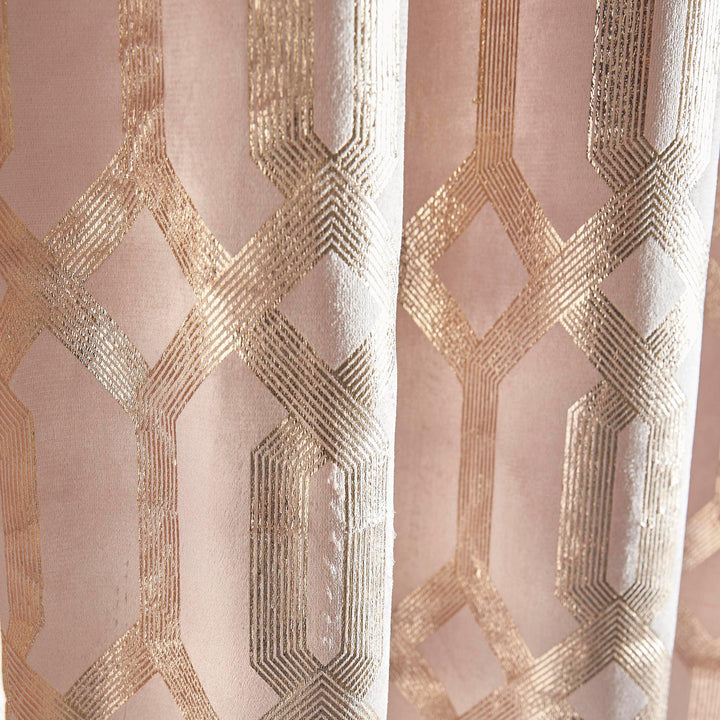 Curtina Darla Eyelet Curtains - Blush - Williamsons Factory Shop