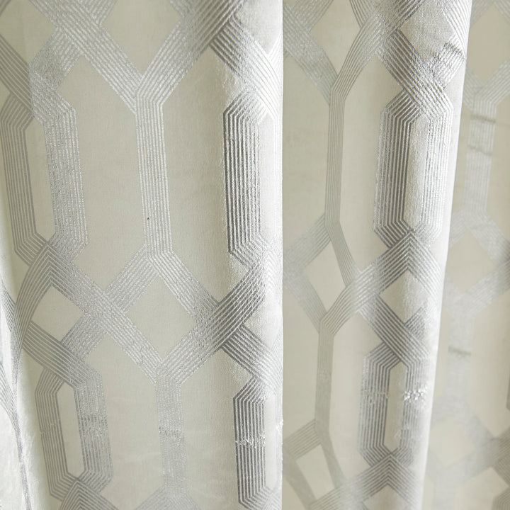 Curtina Darla Eyelet Curtains - Ivory - Williamsons Factory Shop