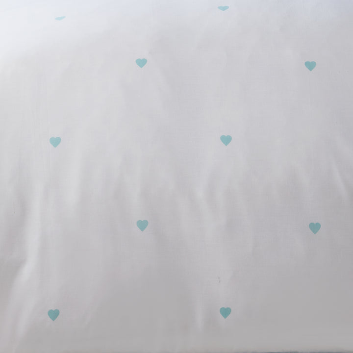 Serene Heart Duvet Cover Set - Duck Egg - Williamsons Factory Shop