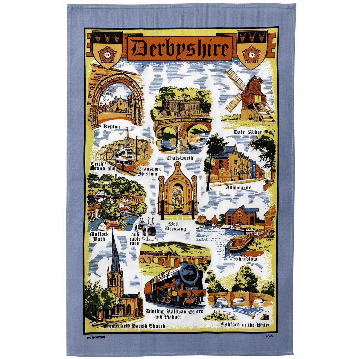 Derbyshire Cotton Tea Towel - Williamsons Home