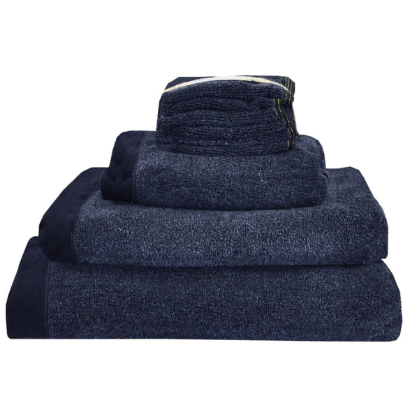 Drift Home Abode Eco Hand Towel - Navy - Williamsons Factory Shop