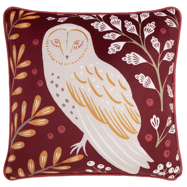 D & D Lodge Enchanted Cushion - Red - Williamsons Factory Shop