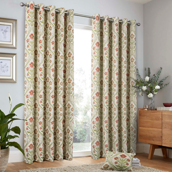 Curtina Estelle Eyelet Curtains - Natural - Williamsons Factory Shop