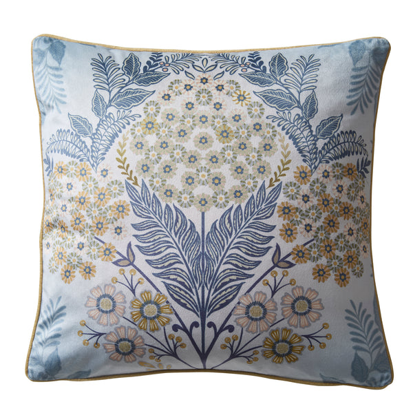 Appletree Heritage Evelina Cushion - Navy - Williamsons Factory Shop