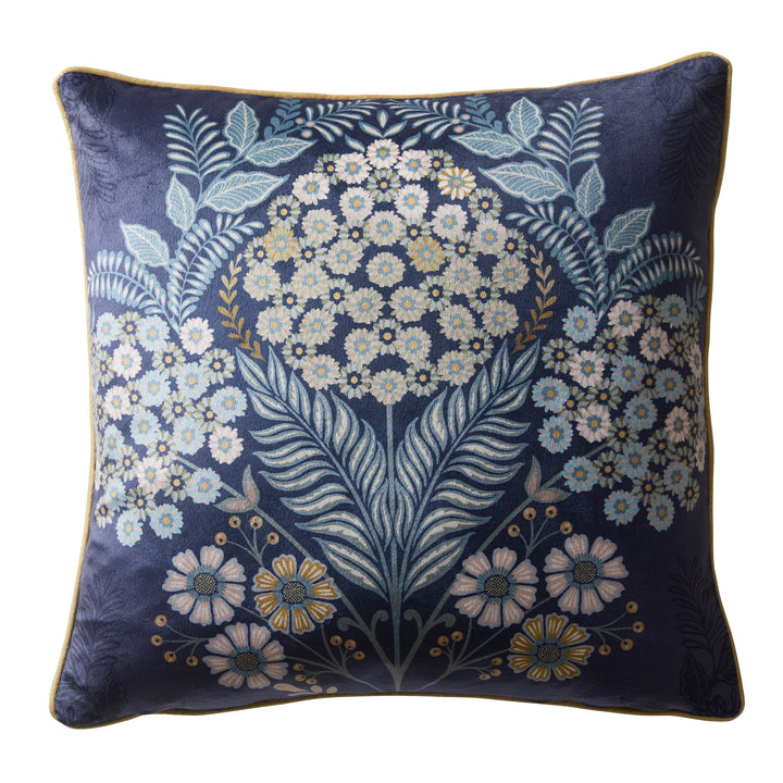 Appletree Heritage Evelina Cushion - Navy - Williamsons Factory Shop