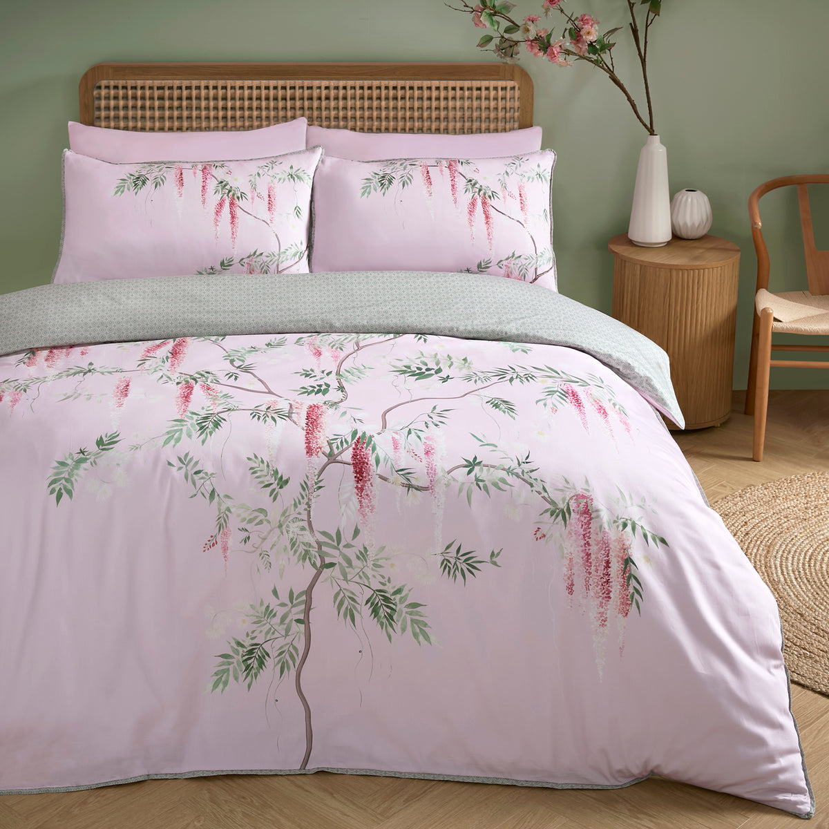 Soiree Enya Duvet Cover Set - Pink