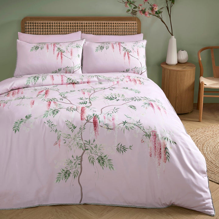 Soiree Enya Duvet Cover Set - Pink - Williamsons Factory Shop