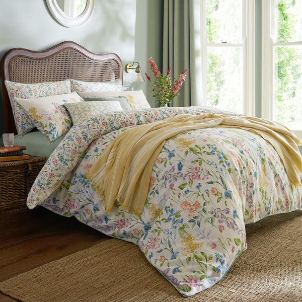 Laura Ashley Elston Garden Duvet Cover Set - Multi - Williamsons Factory Shop