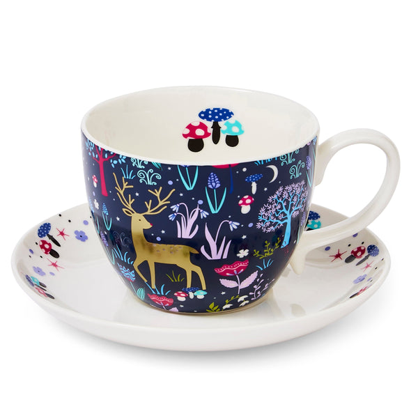 Enchanted Christmas Cup & Saucer Set - Williamsons Factory Shop