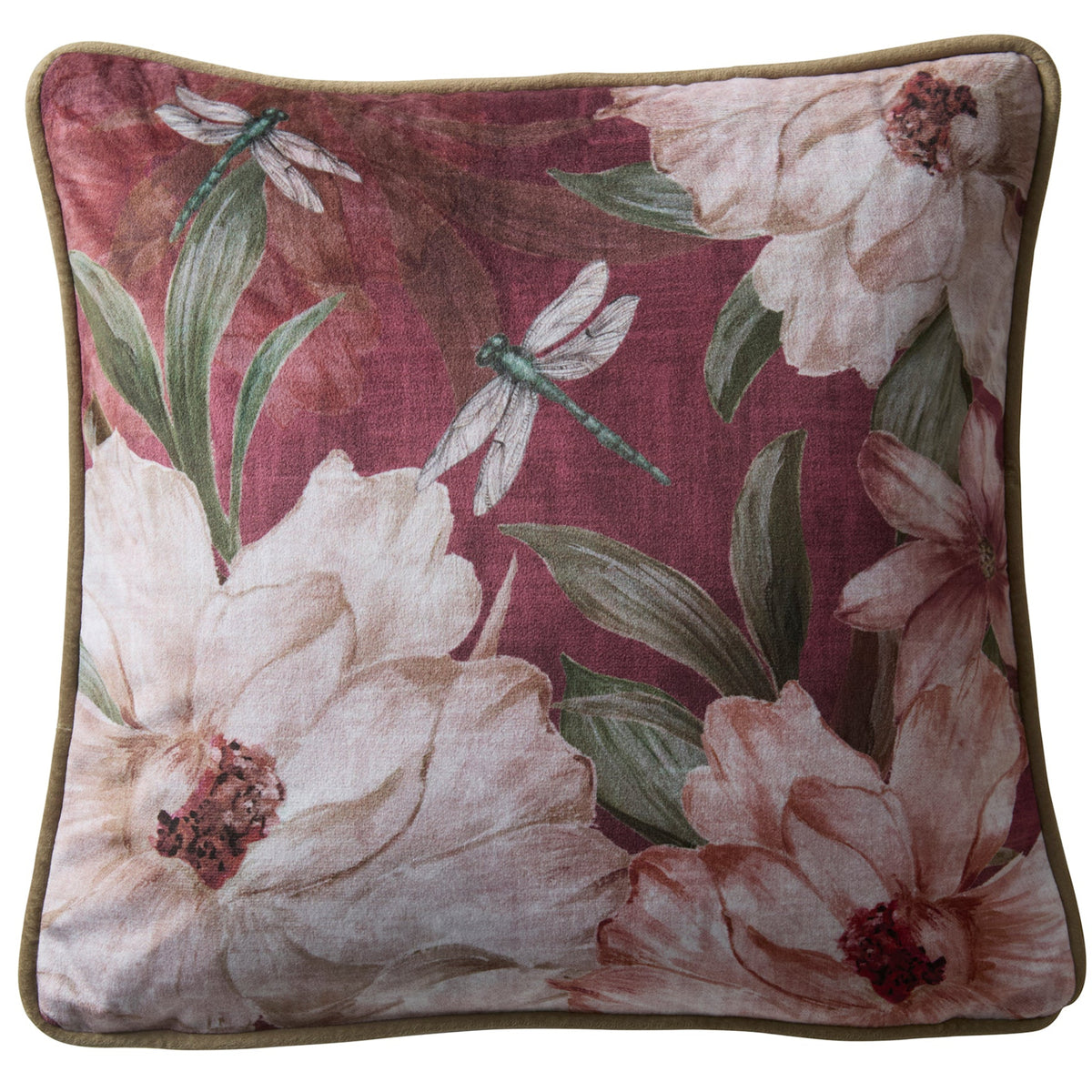 Appletree Heritage Fiorella Cushion - Wine