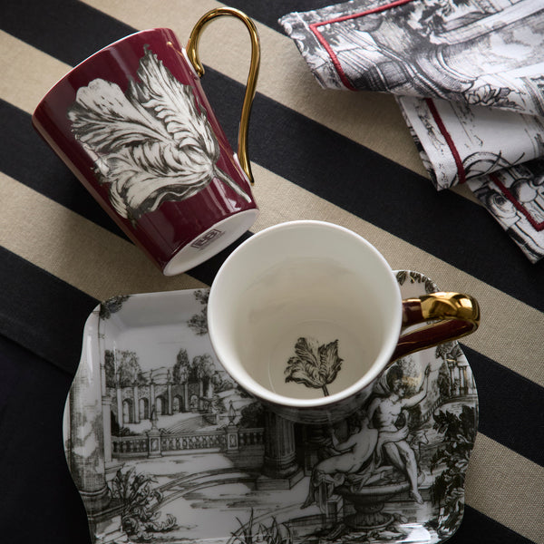 Laurence Llewelyn-Bowen Festivo Porcelain Mug & Tray Set - Multi