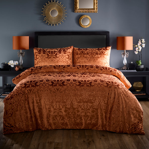 Laurence Llewelyn-Bowen Firenza Jacquard Duvet Cover Set - Spice