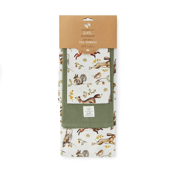 Forest Fable 3 Pack Tea Towels - Williamsons Factory Shop