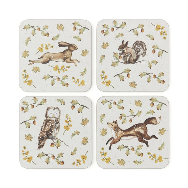 Forest Fable Set of 4 Coasters - Williamsons Factory Shop