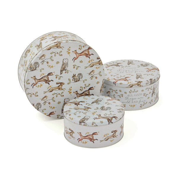 Forest Fable Set of 3 Round Cake Tins - Williamsons Factory Shop