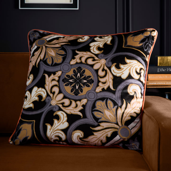 Laurence Llewelyn-Bowen Festivo Cushion - Black - Williamsons Factory Shop