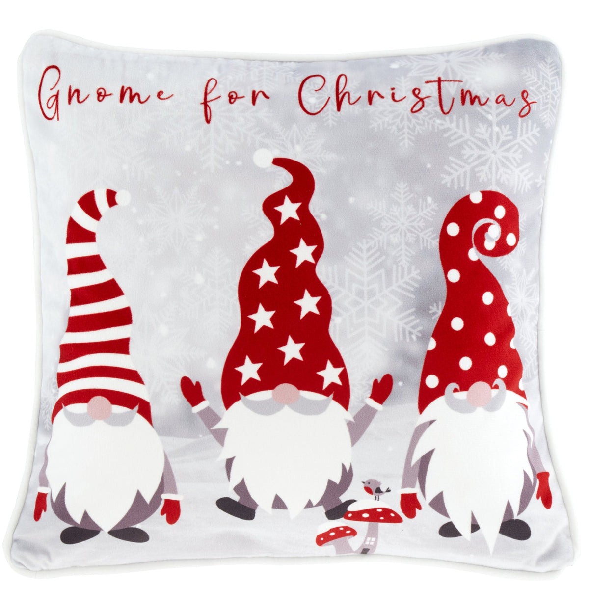 Fusion Festive Gonks Cushion - Red