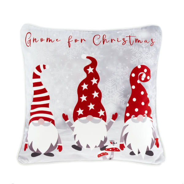 Fusion Festive Gonks Cushion - Red - Williamsons Factory Shop